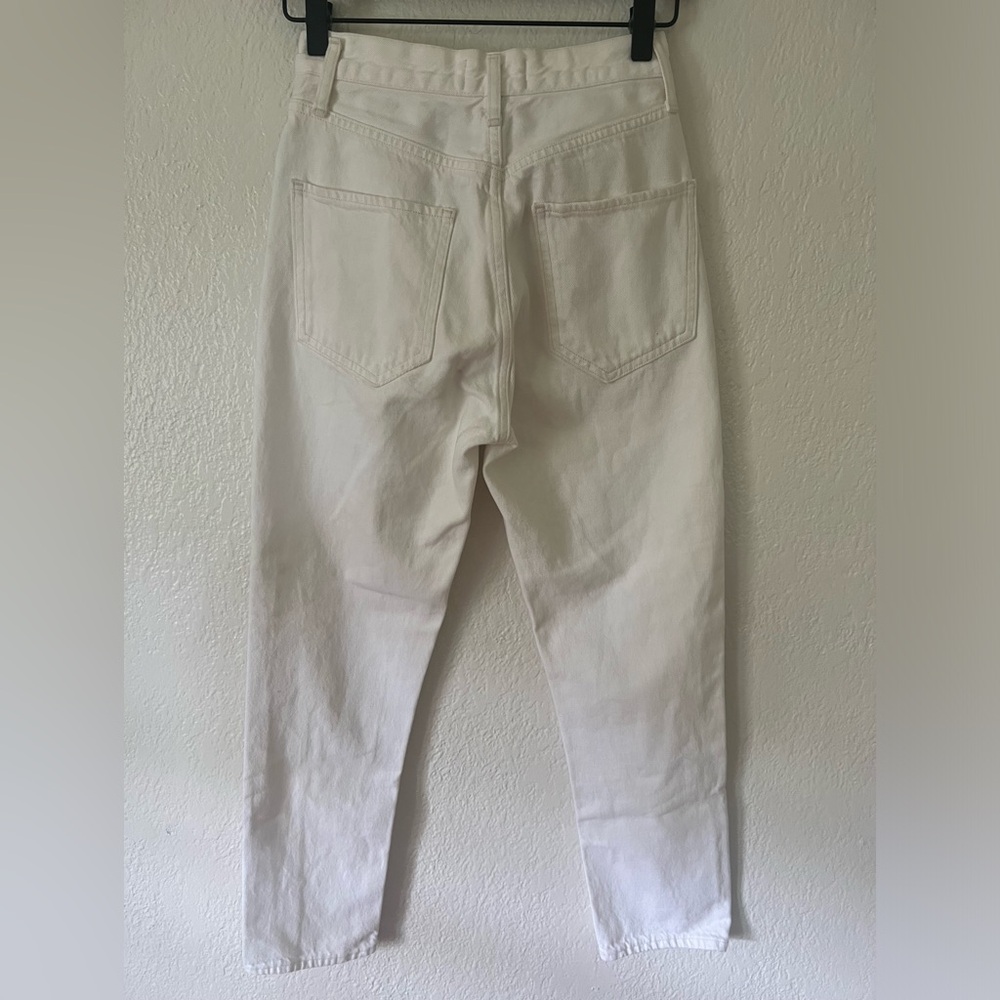 AGOLDE Riley High Rise Straight Crop in Escalate Women’s Size 23 White - Picture 4 of 5
